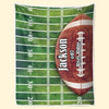 Success Is Built One Yard At A Time - Personalized Custom Blanket - Gift For Sport Lovers, Sport Players