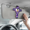 Custom Photo Forever In Our Hearts, Lighting Our Way - Memorial Personalized Custom Car Visor Clip - Sympathy Gift For Family Members