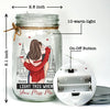 I Love You For Who You Are - Couple Personalized Custom Mason Jar Light - Gift For Couple, Husband Wife, Anniversary
