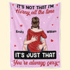 My Queen You're Always Sexy - Couple Family Personalized Custom Blanket - Gift For Husband Wife, Anniversary
