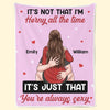 My Queen You're Always Sexy - Couple Family Personalized Custom Blanket - Gift For Husband Wife, Anniversary
