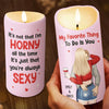 Where There Is Love, There Is Life - Couple Personalized Custom LED Candle - Gift For Husband Wife, Anniversary