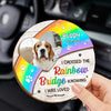 Custom Photo You Left Paw Prints On My Soul - Memorial Personalized Custom Car Visor Clip - Sympathy Gift For Pet Owners, Pet Lovers