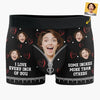 Custom Photo You’re My Favorite Reason To Lose Sleep - Couple Personalized Custom Boxer Briefs, Men's Boxers - Gift For Husband Wife, Anniversary
