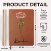 Best Friends Are The Petals Of Life’s Beauty - Bestie Personalized Custom Leather Journal - Gift For Best Friends, BFF, Sisters