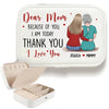 Thank You For Simply Being There Every Time - Family Personalized Custom Jewelry Case - Gift For Mom, Daughter