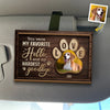 Custom Photo Paw Prints Fade, But Memories Remain - Memorial Personalized Custom Car Visor Clip - Sympathy Gift For Pet Owners, Pet Lovers