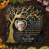 Custom Photo A Beautiful Soul Remembered - Memorial Personalized Custom Square Shaped Memorial Stone - Sympathy Gift For Family Members