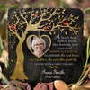 Custom Photo A Beautiful Soul Remembered - Memorial Personalized Custom Square Shaped Memorial Stone - Sympathy Gift For Family Members