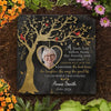 Custom Photo A Beautiful Soul Remembered - Memorial Personalized Custom Square Shaped Memorial Stone - Sympathy Gift For Family Members