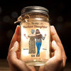 You Are My Greatest Treasure, And I’m Endlessly Proud Of You - Family Personalized Custom Mason Jar Light - Gift For Mom, Daughter