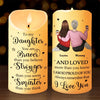 Forever Grateful, Forever Loving You, Mom - Family Personalized Custom LED Candle - Gift For Mom, Daughter