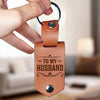 Custom Photo Your Love Is My Greatest Gift - Couple Personalized Custom Engraved Leather Keychain - Gift For Husband Wife, Anniversary