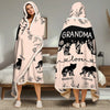 Love Grows Best In Family Gardens - Family Personalized Custom Snuggle Blanket, Hoodie Blanket - Gift For Mom, Grandma