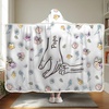 Let's Hold Hands And Brave This World Together - Family Personalized Custom 3D Inflated Effect Printed Snuggle Blanket, Hoodie Blanket - Gift For Family Members