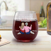 The Love Between A Mother And Daughter Is Forever - Family Personalized Custom Wine Glass - Gift For Mom, Daughter