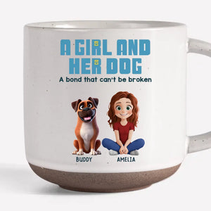 A Bond That Can't Be Broken - Dog Personalized Custom Printed Pottery Mug - Gift For Pet Owners, Pet Lovers