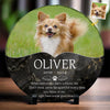 Custom Photo I'm Right Here Inside Your Heart - Memorial Personalized Custom Round Shaped Stone With Stand - Sympathy Gift For Pet Owners, Pet Lovers
