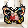 A Daughter Is A Piece Of Her Mother’s Heart - Family Personalized Window Hanging Suncatcher Ornament - Gift For Mom, Daughter