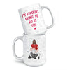 Two Hearts In Love Need No Words - Couple Personalized Custom Mug - Gift For Husband Wife, Anniversary