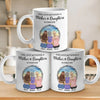 The Love Between A Mother & Daughters Is Forever - Family Personalized Custom Mug - Gift For Mom, Daughter