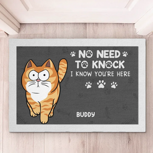 Keep Door Closed - Dog & Cat Personalized Custom Home Decor Decorative Mat - House Warming Gift For Pet Owners, Pet Lovers