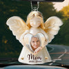 Custom Photo Your Laughter Lingers In Our Hearts - Memorial Personalized Custom Car Ornament - Acrylic Custom Shaped - Sympathy Gift For Family Members