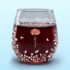 Together, We Are A Garden Of Love - Family Personalized Custom Wine Glass - Gift For Mom, Daughter