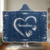 Love Each Other - Family Personalized Custom Snuggle Blanket, Hoodie Blanket - Gift For Mom, Grandma