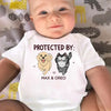 Unconditional Love In A Furry Package - Dog & Cat Personalized Custom Baby Onesie - Baby Shower Gift, Gift For Pet Owners, Pet Lovers