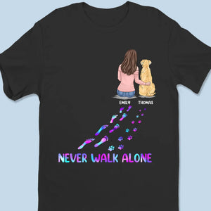 Paws And Paths, The Perfect Duo - Dog Personalized Custom Unisex T-shirt, Premium T-shirt, Hoodie - Gift For Pet Owners, Pet Lovers