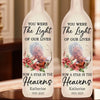 Custom Photo A Memory Is A Keepsake That We Carry With Us - Memorial Personalized Custom Bottle Lamp - Sympathy Gift For Family Members