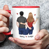 My Ride Or Die - Couple Personalized Custom Accent Mug - Gift For Husband Wife, Anniversary