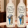 We Stick Together Like Glue - Bestie Personalized Custom Bottle Lamp - Gift For Best Friends, BFF, Sisters
