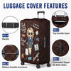 Love Is An Endless Journey - Travel Personalized Custom Luggage Cover - Summer Vacation Gift, Gift For Adventure Travel Lovers