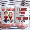 Love Is Being With You - Couple Personalized Custom Mug - Gift For Husband Wife, Anniversary