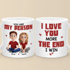 Love Is Being With You - Couple Personalized Custom Mug - Gift For Husband Wife, Anniversary