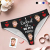 Custom Photo Handle With Care, This Belongs To Me - Couple Personalized Women Briefs - Gift For Husband Wife, Anniversary