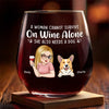 Wine Fills The Glass, A Dog Fills The Heart - Dog Personalized Custom Wine Glass - Gift For Pet Owners, Pet Lovers