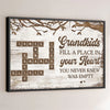 Grandchildren Make Life More Grand - Family Personalized Custom Horizontal Poster - Gift For Grandma, Grandpa, Grandkid