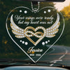 Your Memory Is A Treasure We Hold Dear - Memorial Personalized Custom Car Ornament - Acrylic Custom Shaped - Sympathy Gift For Family Members