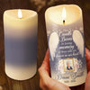 Custom Photo The Ones We Love Are Never Truly Gone - Memorial Personalized Custom LED Candle - Sympathy Gift For Family Members