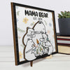 Grandma Bear Hugs Are The Cure For Everything - Family Personalized Custom 2-Layered Wooden Plaque With Stand - Gift For Mom, Grandma