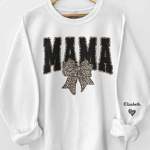 Love In Every Touch - Family Personalized Custom Unisex Sweatshirt, Hoodie With Design On Sleeve - Gift For Mom, Grandma