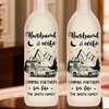 Making Memories One Campsite At A Time - Couple Personalized Custom Bottle Lamp - Gift For Husband Wife, Camping Lovers