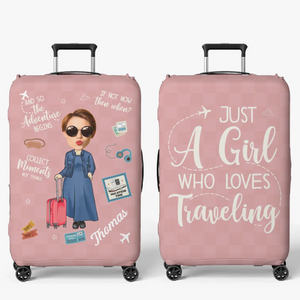 Photo personnalisée : prenez uniquement des souvenirs, ne laissez que des empreintes de pas - Housse de bagage personnalisée pour voyage - Cadeau vacances d'été, cadeau pour les amoureux du voyage d'aventure