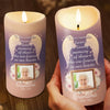 Custom Photo This Candle Glows In Loving Tribute - Memorial Personalized Custom LED Candle - Sympathy Gift For Family Members