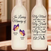 My Heart Still Looks For You - Memorial Personalized Custom Bottle Lamp - Sympathy Gift For Family Members