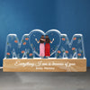 Everything We Are Is Because Of You - Family Personalized Custom Acrylic Block 3D LED Night Light - Gift For Mom, Daughter