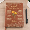 Unique And Full Of Charm, It's You - Family Personalized Custom Leather Journal - Gift For Yourself, Best Friends, Siblings, Family Members